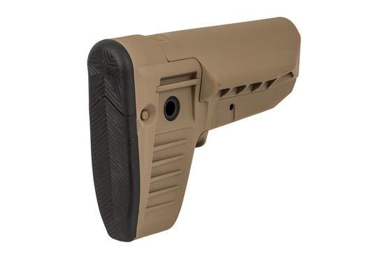 Bravo Company USA BCMGunfighter Mod 1 carbine stock FDE features a rubber buttpad